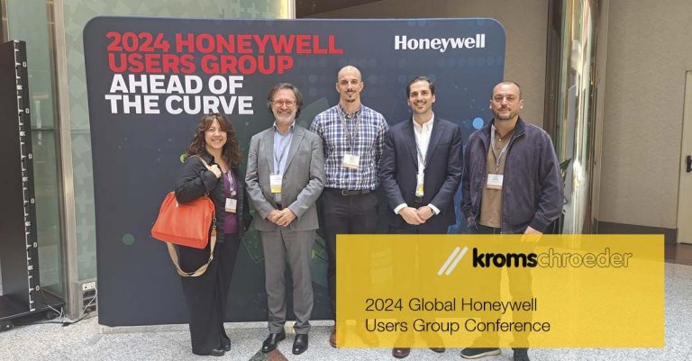 Miembros del equipo de kromschroeder en la conferencia global 2024 Honeywell